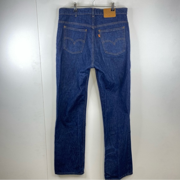 Vintage 1960's Levi's Straight Leg Blue Jeans Size 36/34 Orange Tab - Picture 1 of 4
